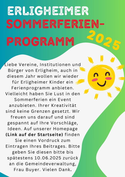 Sommerferienprogramm