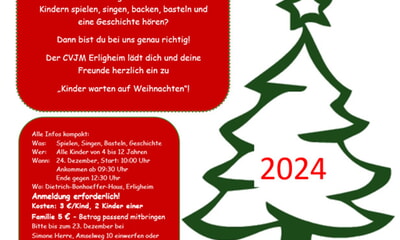 Kinder warten auf Weihnachten